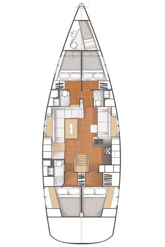 Hanse Hanse 545 te huur van particulier of professional in Split