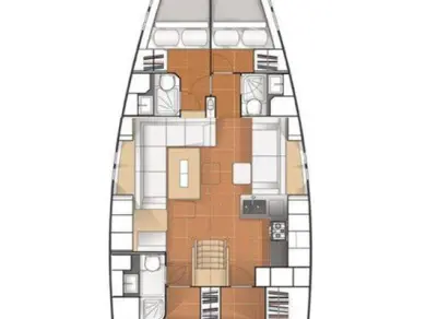 Hanse Hanse 545 te huur van particulier of professional in Split