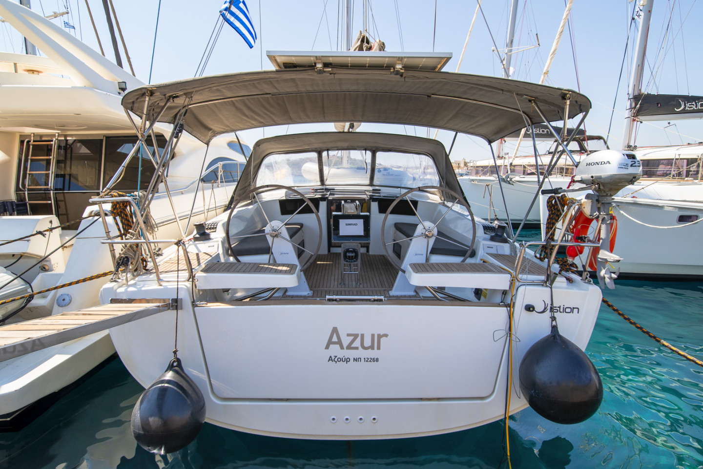 Verhuur van Zeilboot Hanse 418 Lavrio (Azur) | SamBoat