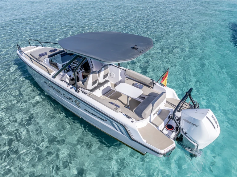 Verhuur Motorboot Axopar met vaarbewijs