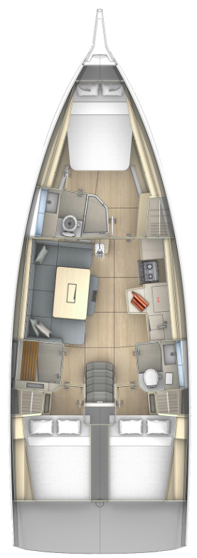 Bootverhuur Jezera goedkoop Dufour 41