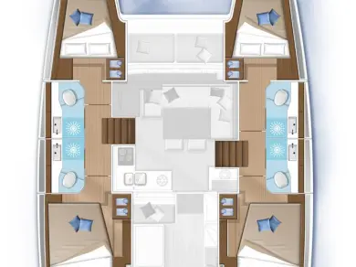 Huur Catamaran met of zonder schipper Lagoon in Golfo Aranci