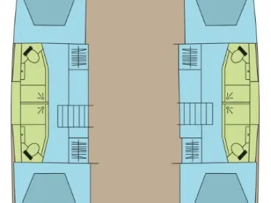 Verhuur Catamaran in Komolac - Fountaine Pajot Elba 45