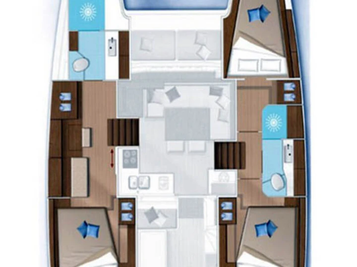 Verhuur Catamaran Lagoon met vaarbewijs