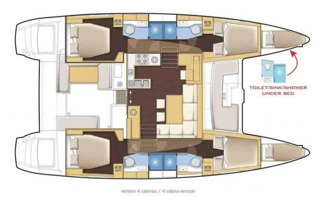 Verhuur Catamaran in Road Town - Lagoon Lagoon 46