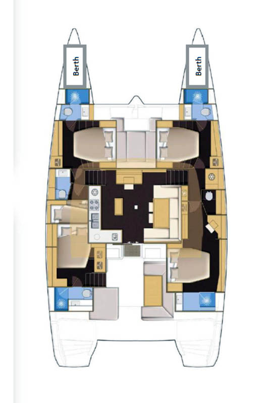 Verhuur Catamaran Lagoon met vaarbewijs