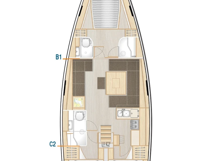 Verhuur Zeilboot in Kos - Hanse Hanse 458