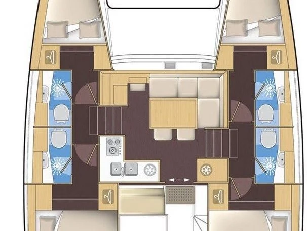 Verhuur Catamaran Lagoon met vaarbewijs