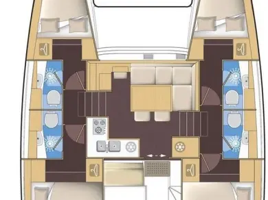 Verhuur Catamaran Lagoon met vaarbewijs