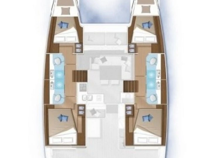 Verhuur Catamaran Lagoon met vaarbewijs