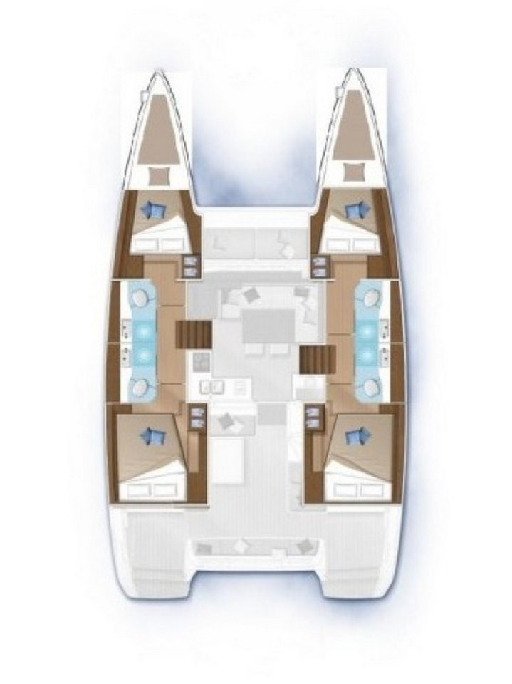 Verhuur Catamaran Lagoon met vaarbewijs