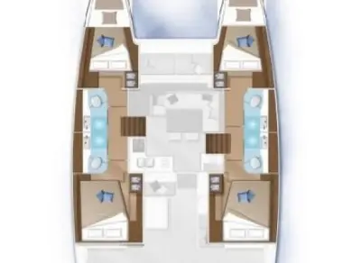Verhuur Catamaran Lagoon met vaarbewijs