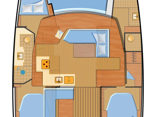 Verhuur Catamaran in Rogoznica - Fountaine Pajot Lucia 40