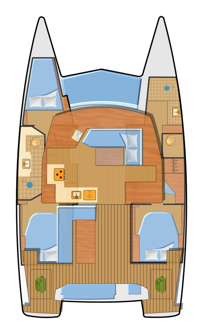 Verhuur Catamaran in Rogoznica - Fountaine Pajot Lucia 40