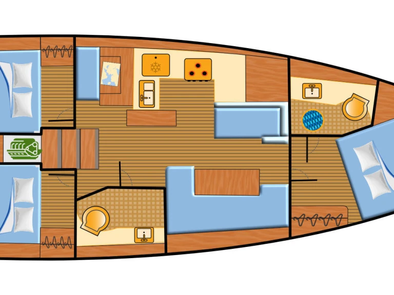 Huur een Jeanneau Sun Odyssey 410 in Punat