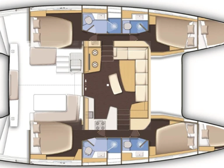 Verhuur Catamaran in Lefkáda - Lagoon Lagoon 42