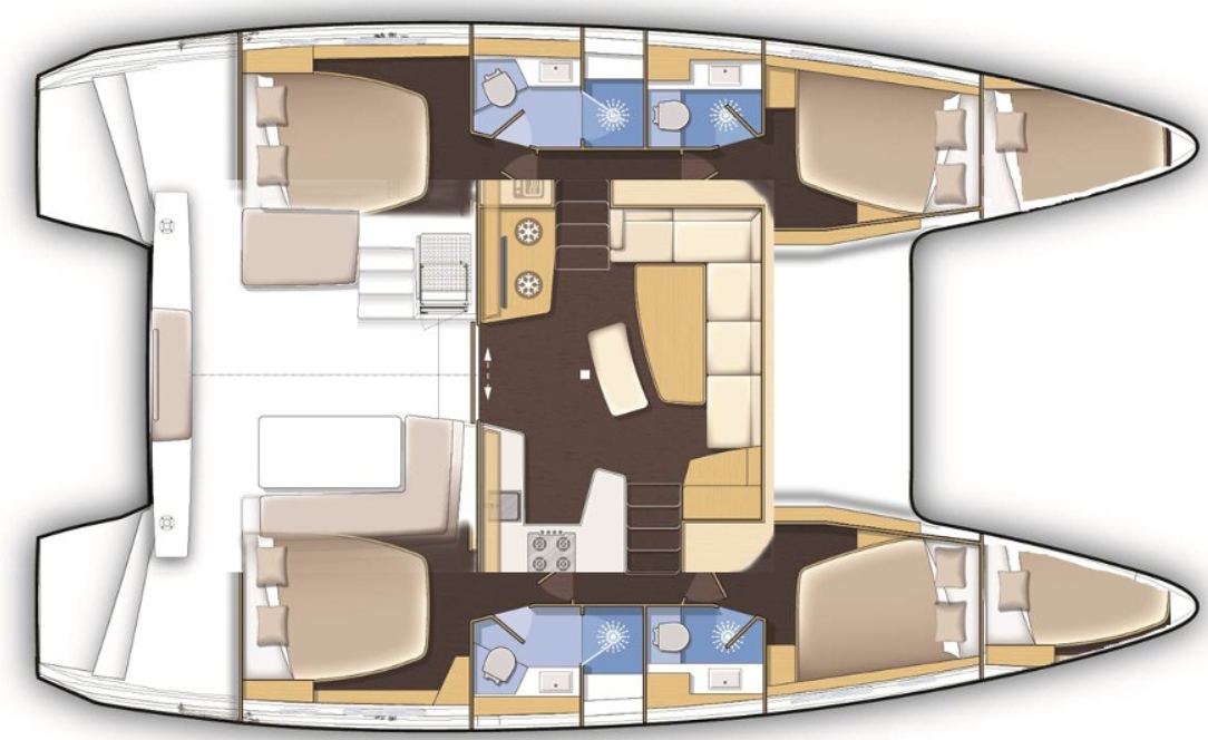 Verhuur Catamaran in Lefkáda - Lagoon Lagoon 42