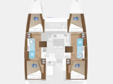 Huur een Lagoon Lagoon 40 in Novi Vinodolski