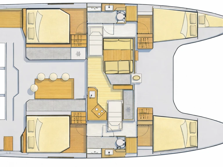Verhuur Catamaran Nautitech met vaarbewijs