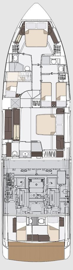 Bootverhuur Podstrana goedkoop Azimut 68