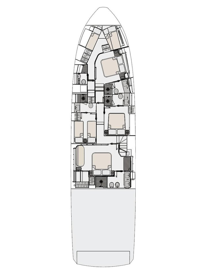 Bootverhuur Azimut Azimut 78 Fly - 4 + 1 cab. in Podstrana via SamBoat