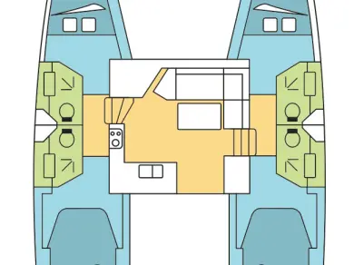 Verhuur Catamaran Fountaine Pajot met vaarbewijs