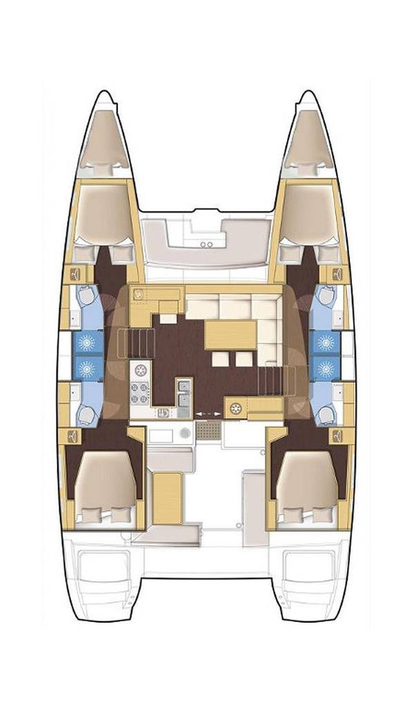Verhuur Catamaran in Álimos - Lagoon Lagoon 450 F