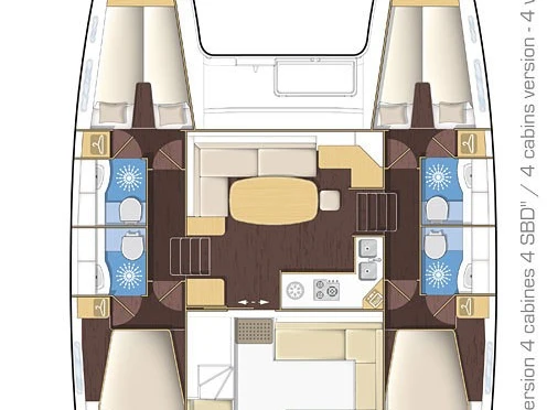 Verhuur Catamaran in Turgutreis - Lagoon Lagoon 400 S2