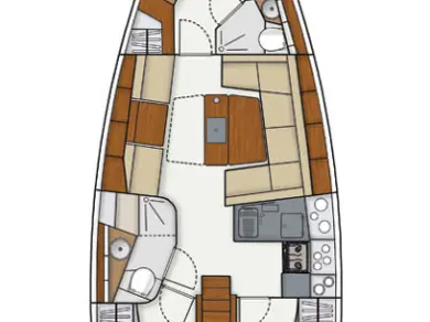 Hanse Hanse 415 te huur van particulier of professional in Biograd na Moru