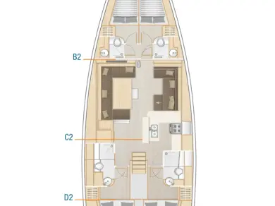 Verhuur Zeilboot in Sukošan - Hanse Hanse 588
