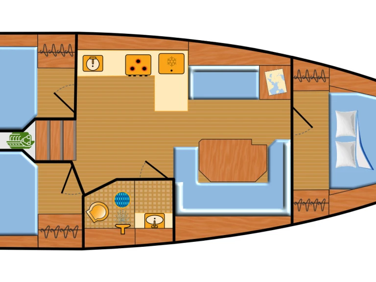 Verhuur Zeilboot in Palma de Mallorca - Bavaria Bavaria C38