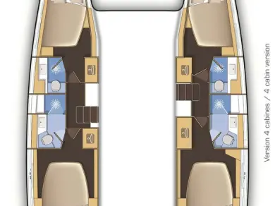 Verhuur Catamaran in Salamína - Lagoon Lagoon 42