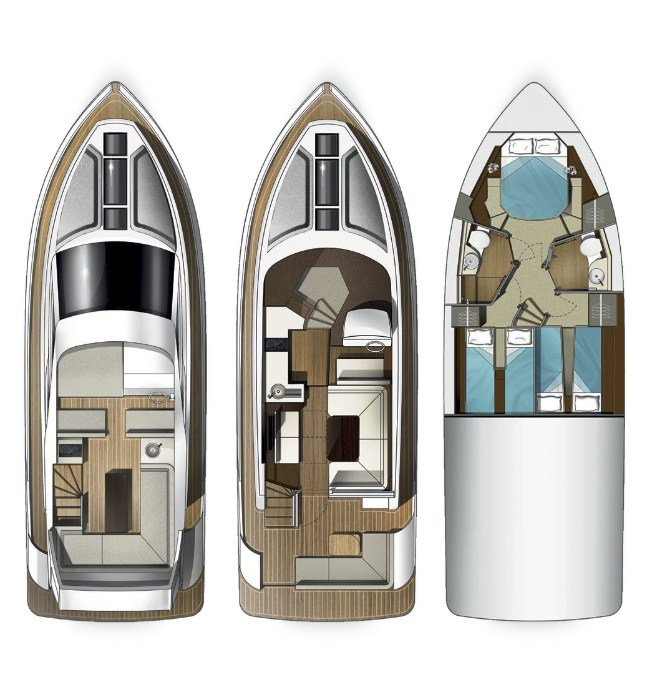 Bootverhuur Sukošan goedkoop Galeon 420 Fly - 3 cab.