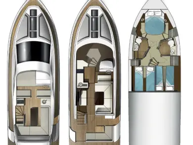 Bootverhuur Sukošan goedkoop Galeon 420 Fly - 3 cab.