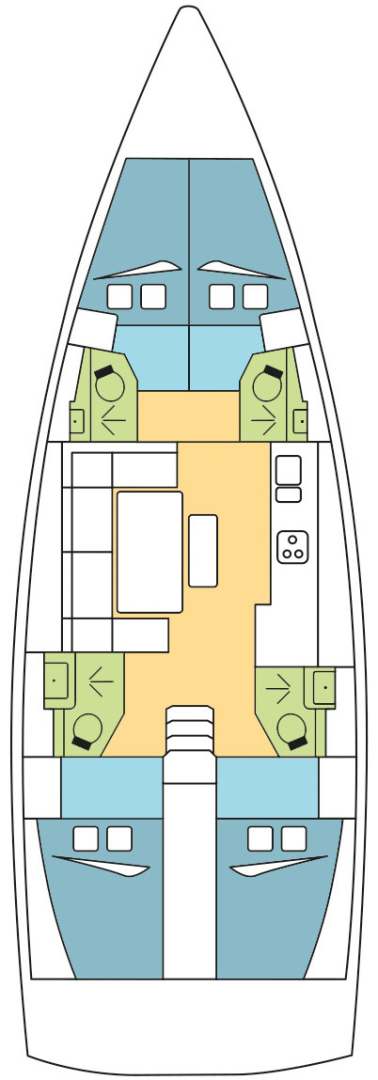 Huur een Dufour Dufour 460 Grand Large in La Paz