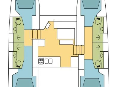 Verhuur Catamaran Lagoon met vaarbewijs