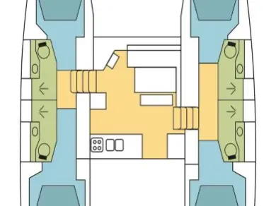 Verhuur Catamaran Lagoon met vaarbewijs