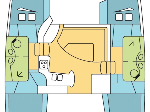 Verhuur Catamaran Fountaine Pajot met vaarbewijs