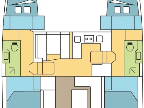 Verhuur Catamaran Nautitech met vaarbewijs