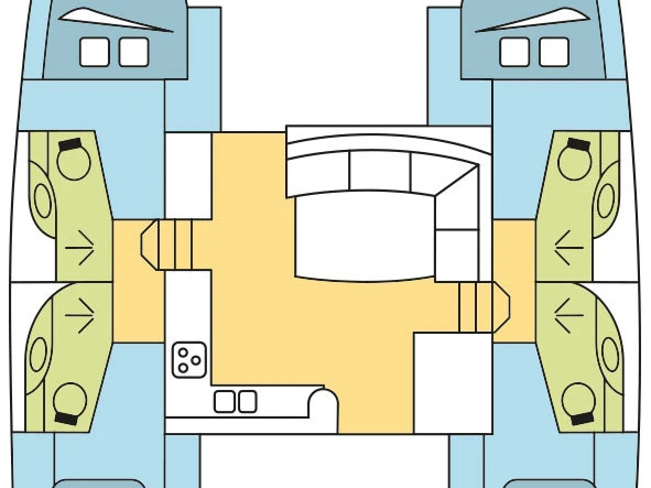 Huur Catamaran met of zonder schipper Leopard Catamarans / Robertson & Caine in Tribunj