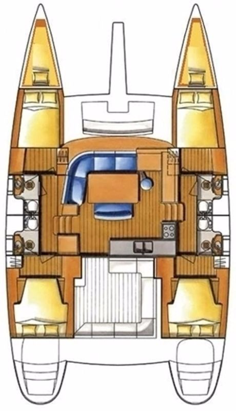 Verhuur Catamaran Lagoon met vaarbewijs