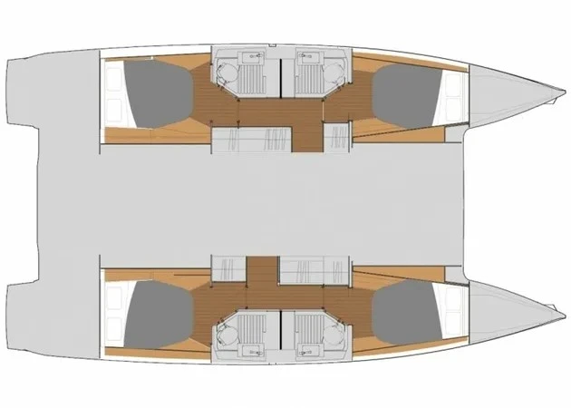 Verhuur Catamaran in Primošten - Fountaine Pajot Astrea 42