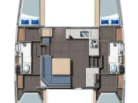 Huur Catamaran met of zonder schipper Leopard Catamarans / Robertson & Caine in Furnari