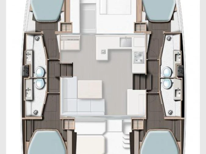 Verhuur Catamaran in Furnari - Leopard Catamarans / Robertson & Caine Leopard 42 - 4 cab.