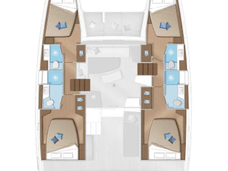 Verhuur Catamaran Lagoon met vaarbewijs