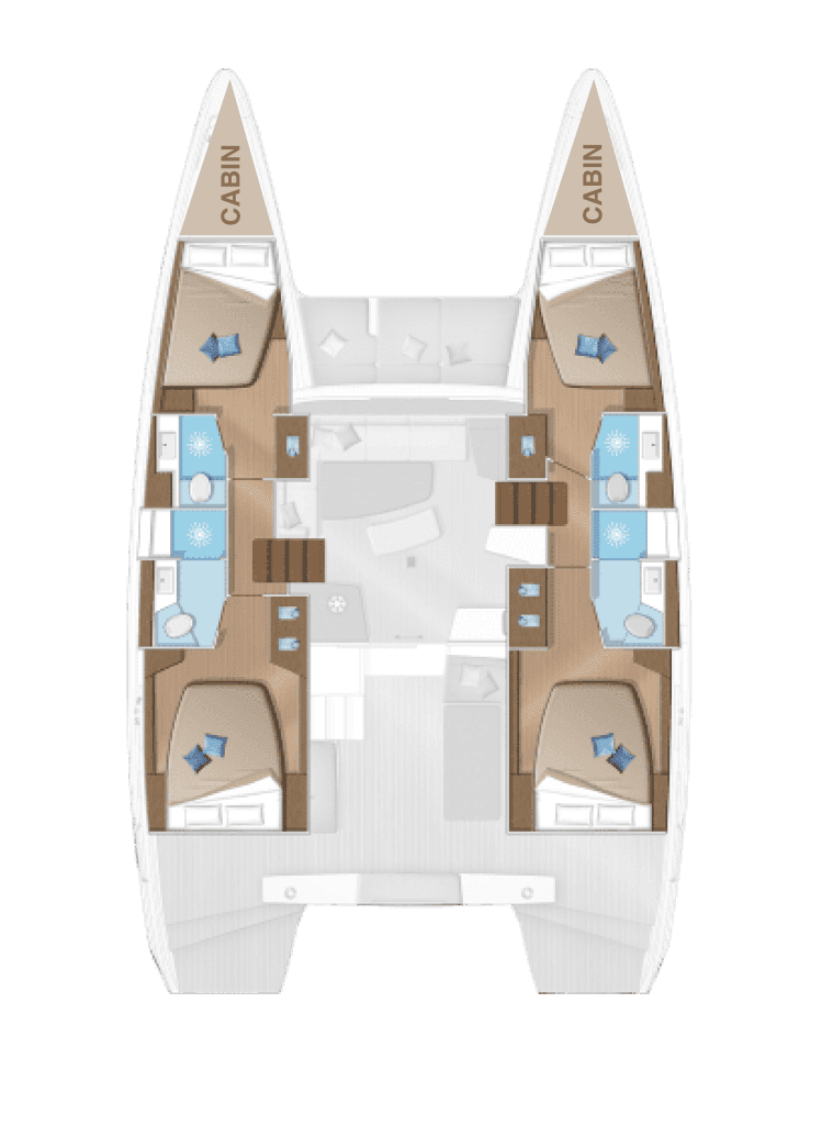 Verhuur Catamaran Lagoon met vaarbewijs