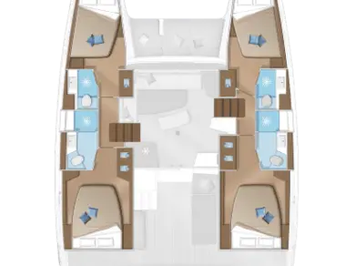 Verhuur Catamaran Lagoon met vaarbewijs