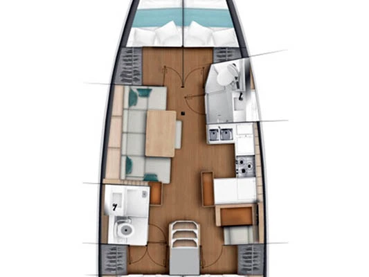 Verhuur Zeilboot Jeanneau met vaarbewijs