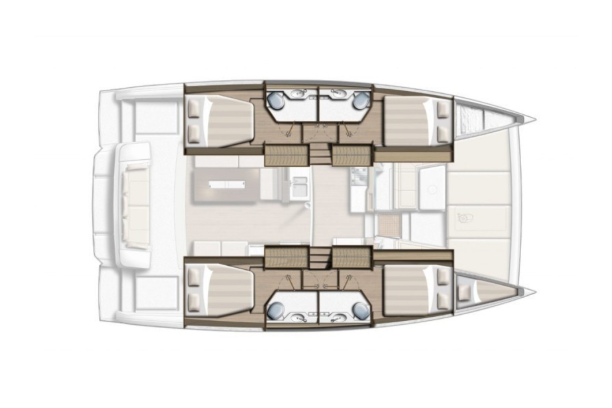 Verhuur Catamaran in Biograd na Moru - Bali Bali 4.2