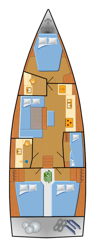 Huur een Dufour Dufour 430 in Pula